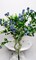 Mini Pom-Pon Bush-Blue: Perfect for Wreaths, Centerpieces, and More-4838-B